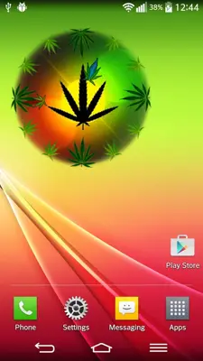 Rasta Weed Clock Widget android App screenshot 4